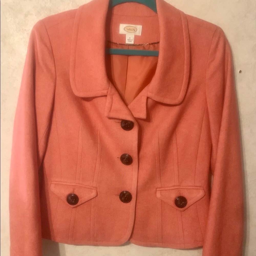 Talbots orange jacket